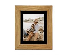 Tailored Frames Maßgeschneiderter Bilderrahmen aus echtem Eichenholz, zum Aufstellen an der Wand