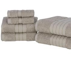 Dreamscene Handtuch Bale, Baumwolle, Mink, 485 GSM, Set von 6