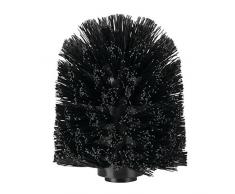 iDesign 99177EU Ersatzbürstenkopf für Toilettenbürste im Bad, 8,3 x 8,3 x 10,2 cm, schwarz, plastik
