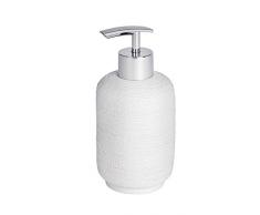 WENKO 22726100 Seifenspender Goa Neo, Flüssigseifen-Spender, Spülmittel-Spender Fassungsvermögen: 0,3 l, Polyresin, 7,5 x 16 x 7,5 cm, weiß