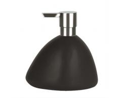 Spirella Seifenspender Etna Flüssigseifen-Spender Polyresin Steinoptik Schwarz 400ml