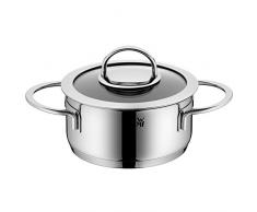 WMF Vignola Kochtopf 16cm, Glasdeckel, Bratentopf 1,4l, Cromargan Edelstahl poliert, beschichtet, Topf Induktion