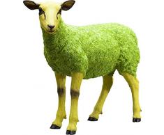 Kare Deko Figur Sheep Colore Green, Kunststoff Polyresin, Grün