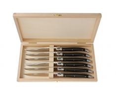 KOM Amsterdam 7022 6 Steakmesser in Kistchen laguiole, farblich sortiert