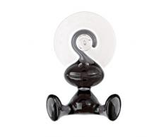 koziol Wandhaken Moritz, Kunststoff, transparent anthrazit, 3 x 3.4 x 8.7 cm