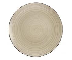 Villa DEste Baita 6 Dessertteller Set Baita, handbemalte emaillierte Steingut, grau