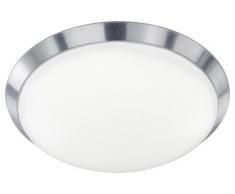 Wofi Deckenleuchte Mara 1-flammig, aluminium gebürstet, à ca. 40 cm, Abhängung ca. 13 cm 98760163040