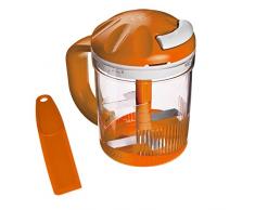 Genius Twist N Joy | 4 Teile | Alles-Schneider | Müheloses Zerkleinern | Gemüse-Schneider | Kräuter | Nüsse | Mahlen | NEU Farbe Orange