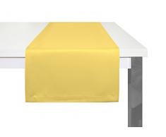 Adam Uni Light Collection Tischläufer, Bio Baumwolle, Hellgelb, 50 x 150 cm
