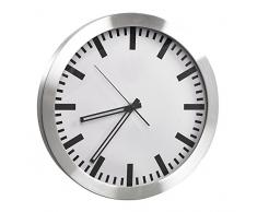 Alco 190 Wanduhr, ca. 35,5 cm, silber