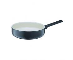 Berndes Alu Specials Smart Schmorpfanne 24 cm, 013227, Aluminium, weiß, Keramik, 4,2 Liter, Softtouch-Design-Stiel