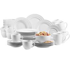 MÄSER 992988 Geschirr-Set für 6 Personen, 42-tlg. Kombiservice, Porzellan