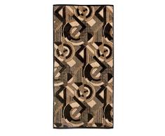 möve Modernism Duschtuch Kreise allover 80 x 150 cm aus 100 % Baumwolle, brown