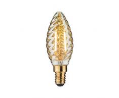 Paulmann 283.72 LED Kerze gedreht 2,5W 230V E14 Gold Warmweiß 28372 Leuchtmittel Lampe