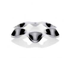 Alessi Super Star Süßigkeiten/Hors-d´oeuvre Schale aus Edelstahl, 4 x 32 x 9.5 cm