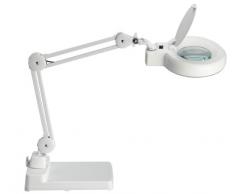Maul Lupenleuchte MAULviso, 1,75-fache Vergrößerung, 1200 Lumen, Tageslicht, Standfuß, Weiß, 8263102