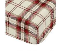 Catherine Lansfield Kelso Spannbettlaken Modern 200x90x1 cm rot