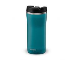 Aladdin Barista Mocca Thermavac Leak-Lock Edelstahl-Kaffeebecher To Go, 0,35 Liter, Aqua Blue, Doppelwandige Vakuum-Isolierung, Auslaufsicher, Thermobecher Isolierbecher