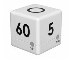 TFA Dostmann Digitaler Cube Timer, Zeitwürfel, Stoppuhr, 6 x 6 x 6 cm, weiß, 38.2032.02