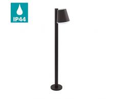 EGLO Außen-Stehlampe Caldiero, 1 flammige Außenleuchte, Wegeleuchte aus Stahl und Kunststoff, Farbe: Anthrazit, weiß, Fassung: E27, IP44