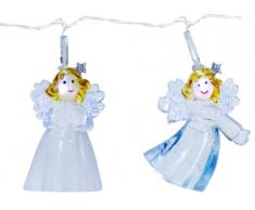 Best Season LED-LichterketteDanny, 8-teilig, Acrylengel, 8 cool weiß LED, mit Trafo transparentes Kabel, 1.75 m, Vierfarb-Karton 458-82