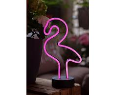 Hellum LED Flamingo, Neon, Pink, Rosa, Tischlampe, Nachtlicht, Mädchen Geschenk, Kinder, Partydekoration, Hochzeit, Festival, Events, Wohnung Schlafzimmer, Wohnzimmer, batteriebetrieben