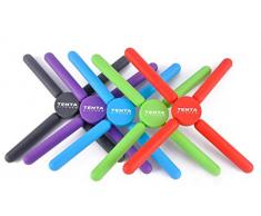 TENTA KITCHEN Untersetzer/TopfUntersetzer/Topflappen/Pfannenschoner aus Silikon Ausziehbarer, hitzebeständiger Untersetzer - 5 Stück im Set