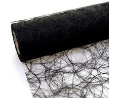 Deko AS GmbH Sizoweb Tischband schwarz 30 cm Rolle 25 Meter 64 017-R