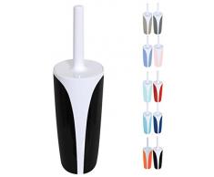 MSV WC Bürste „Kandy“ aus Kunststoff WC Garnitur Toilettenbürste Schwarz