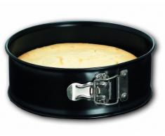 axentia Springform, Ø 18 cm, inkl. Boden, Kuchenform rund, Backform schwarz mit Antihaftbeschichtung, Schwarzblech