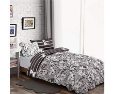 Disney 101 Dalmatiner Hop, Skip & Jump Bettwäsche-Set, Baumwolle Polyester, grau, Doppelbett