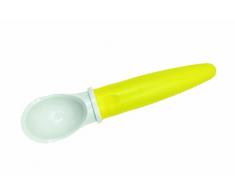 FACKELMANN 682558 Eisportionierer Mikrowelle, Kunststoff, weiß und gelb, 22 x 6 x 5 cm