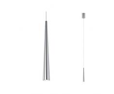 Paulmann 70929 LED Pendelleuchte Gutta incl. 1x7 Watt Hängelampe Alu gebürstet Deckenlampe Metall Warmweiß 2700 K