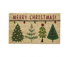 DII Natürliche Kokosfaser Fasern, 45,7 x 76,2 cm Eintrag Wege Outdoor Fußmatte mit Rutschfeste Unterseite Merry Christmas (Frohe Weihnachten) 18x30 weihnachtsmotiv