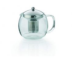 Kela 11456 Teekanne aus Glas mit Edelstahl-Siebeinsatz, 1,5 l, Cylon