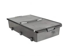 TATAY 1151114 - Aufbewahrungsbox für unter das Bett mit Rollen, 63 l