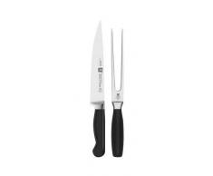 Zwilling 33620-009-0 Pure Messerset, 2-tlg., Rostfreier Spezialstahl, Zwilling Sonderschmelze, Kunststoff, 420 x 95 mm, schwarz