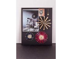 Rayher 65293284 Strohhalme für Strohsterne und Figuren, Bastelstroh in kardinalrot, 22 cm, 50 Stück