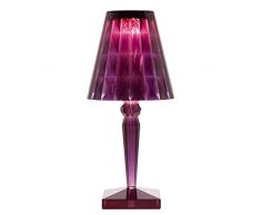 Kartell Big Battery Tischlampe Netzbetrieb pflaume