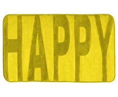 WENKO Badteppich Memory Foam Happy, Mustard - Duschmatte, Polyester, 50 x 80 cm, beige