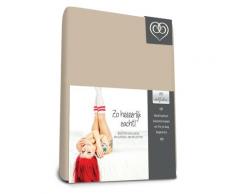 Bed-Fashion-Stretch Spannbetttuch, Frottee, Sand, Einzelbett, 90 x 200 cm