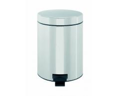 Treteimer 5 L mit Kunststoffeinsatz / Brilliant Steel