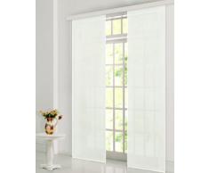Gardinenbox Schiebevorhang Flächenvorhang Mikrofaser Blickdicht Matt 245x60, Creme