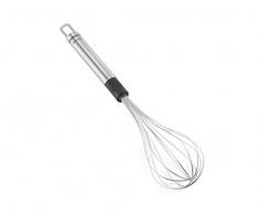 Leifheit Schneebesen 31 cm ProLine-Serie, Rührbesen aus rostfreiem Edelstahl, hochwertiges Design, Rührstab mit ovalem Griff für angenehme Handhabung und praktischer Aufhängeöse, Schaumschläger