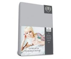 Bed-Fashion Spannbetttuch, Jersey, Silber grau, Einzelbett, 80 x 200 cm
