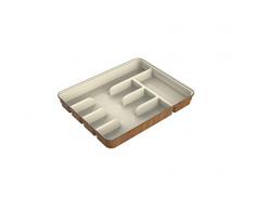 Robex Besteckhalter, 5 Unterteilungen für Messer, Gabeln, Löffel und Küchenutensilien, Banana