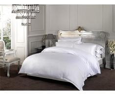 Dorchester Spannbetttuch, Fadenzahl 1000, 100 % ägyptische Baumwolle, 100 % Baumwolle, weiß, Doppelbett