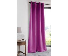 Lovely Casa r61840007 Notte Vorhang Blickdicht Polyester Fuchsia 250 x 135 cm