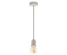EGLO YORTH Hängeleuchte, Stahl, 60 W, grau