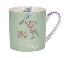 CREATIVE TOPS Roald Dahl feines Porzellan Tasse mit Quentin Blake Matilda Illustration, Porzellan, PEA Grün, 9,7 x 10,4 x 9,5 cm